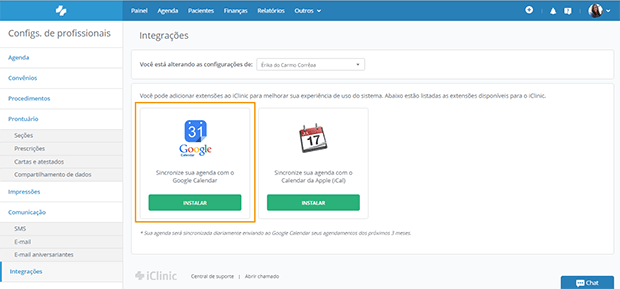 Sincronizar agenda com Google agenda?